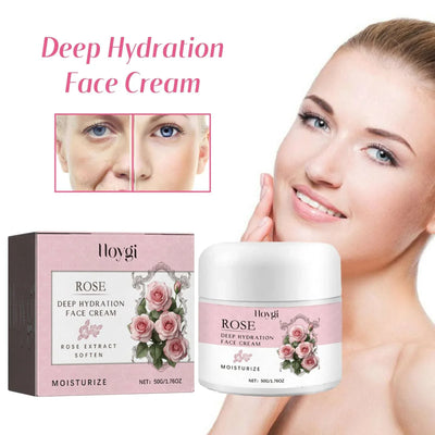 Crema facial hidratante de rosa envase 50g
